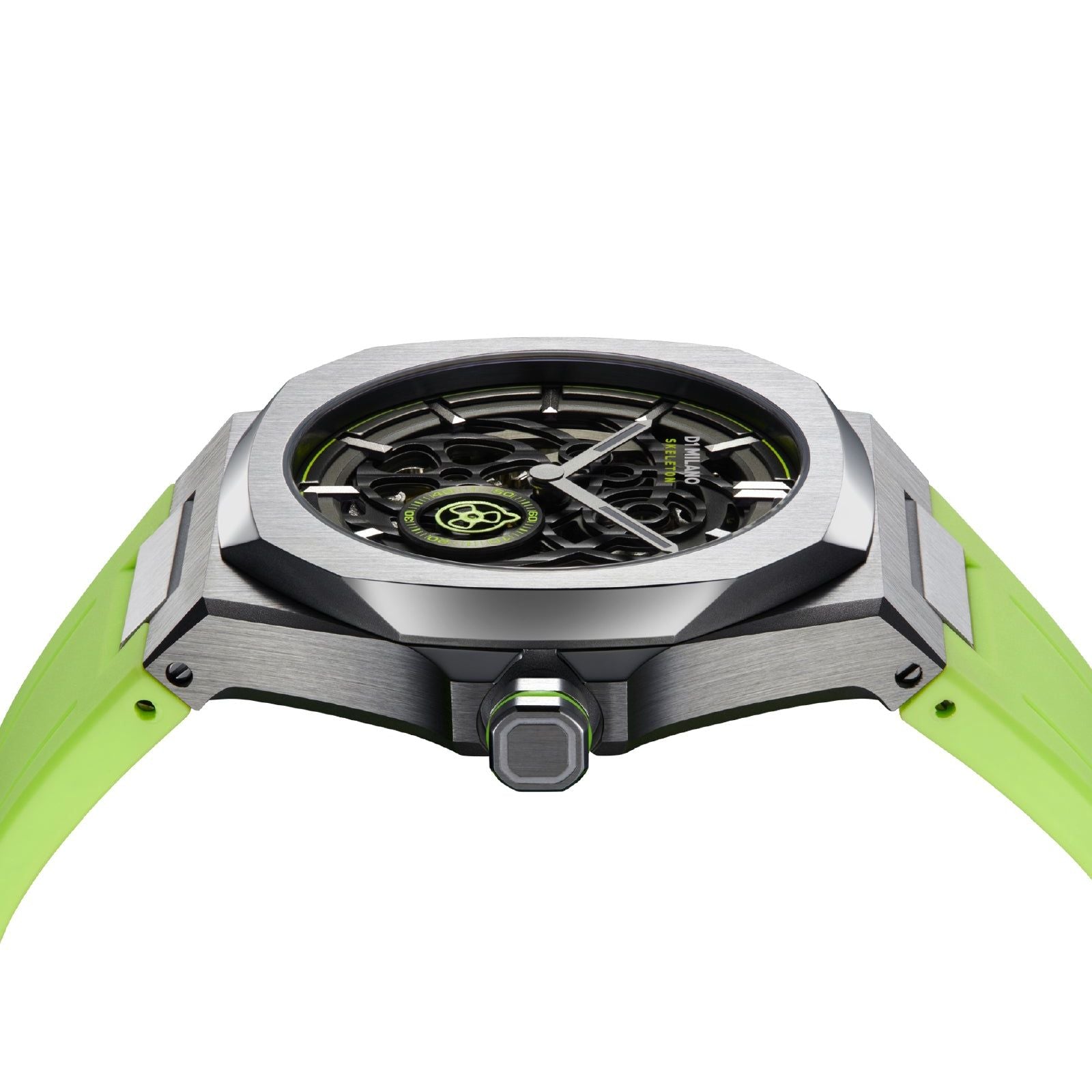Orologio D1 Milano Slice Lime uomo cinturino verde lime e cassa 41,5 mm SKRJ15-4