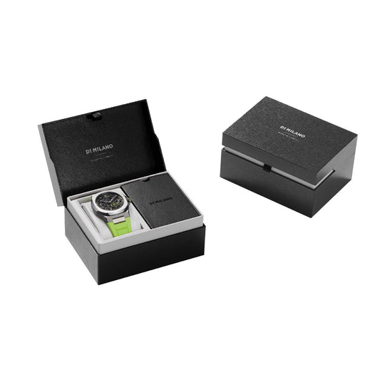 Orologio D1 Milano Slice Lime uomo cinturino verde lime e cassa 41,5 mm SKRJ15-5