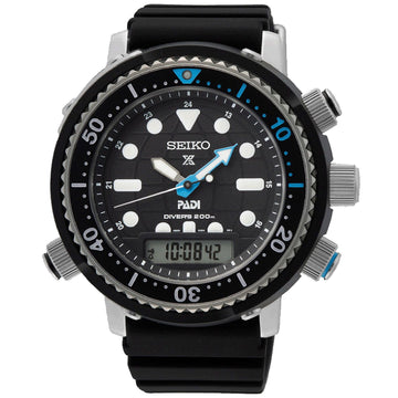 Orologio digitale solare Seiko Prospex uomo acciaio, plastica, silicone nero 46,9mm SNJ035P1-1
