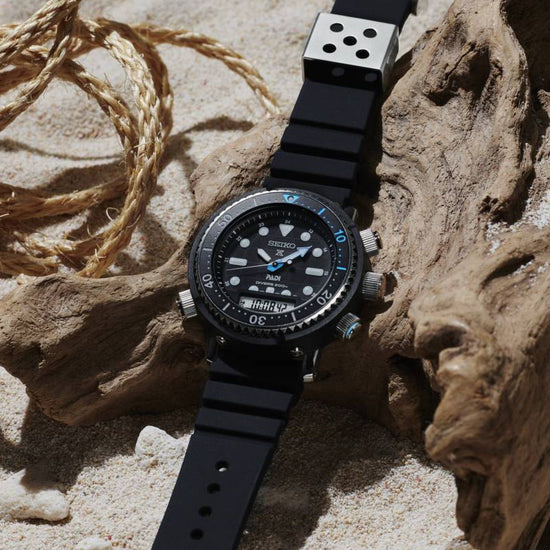 Orologio digitale solare Seiko Prospex uomo acciaio, plastica, silicone nero 46,9mm SNJ035P1-2