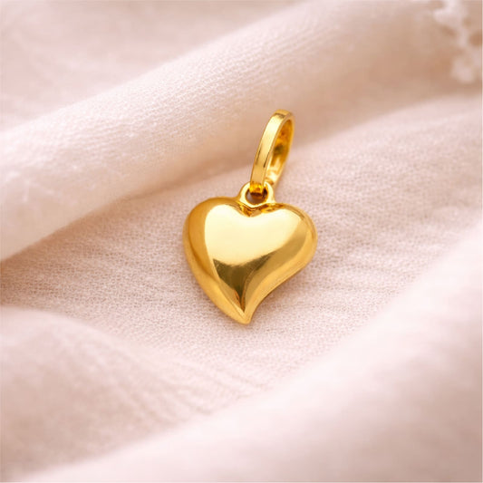 Ciondolo Joy Gioielli oro giallo 18 KT con cuore bombato MISURA UNICA