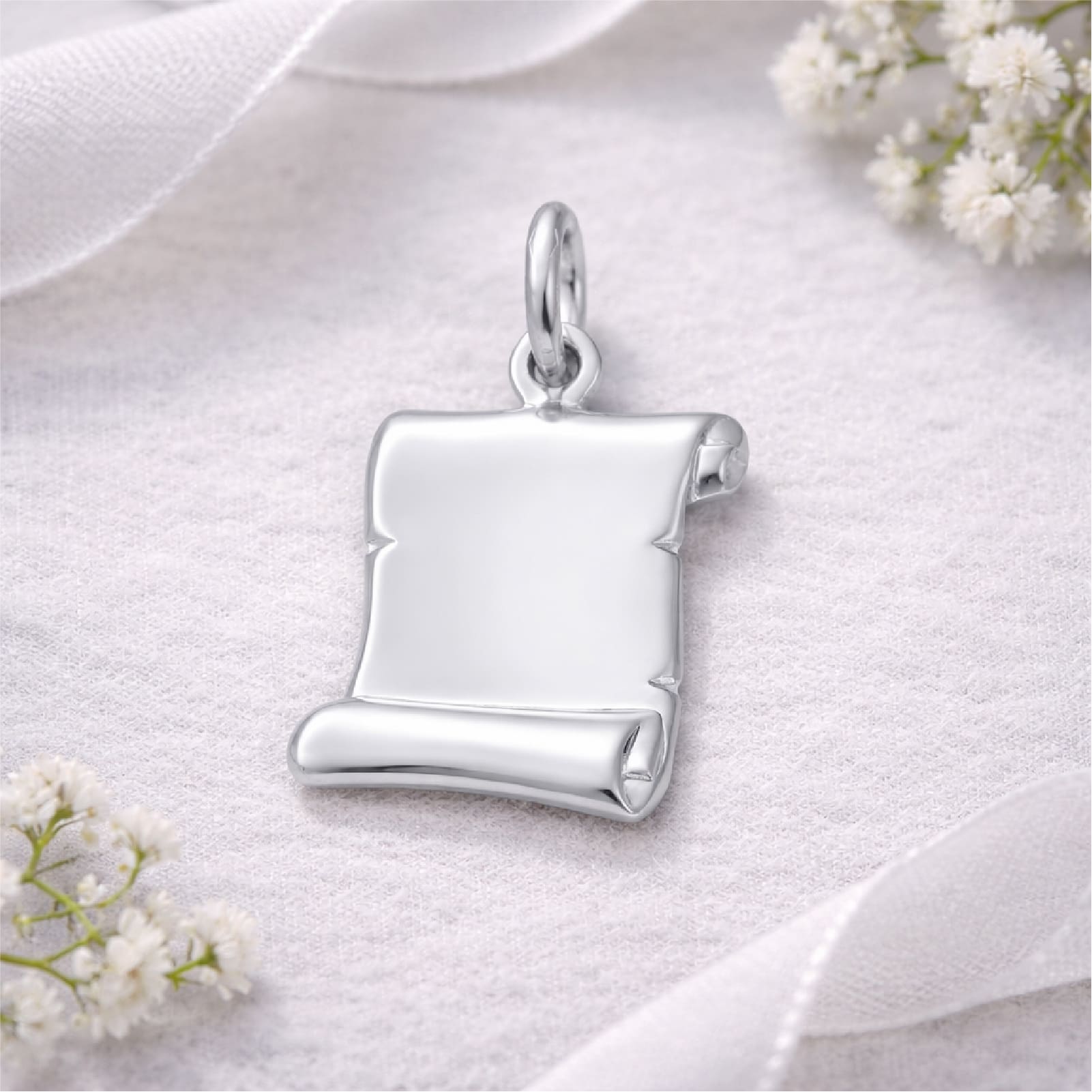 Ciondolo Joy Gioielli oro bianco 18 KT con pergamena MISURA UNICA