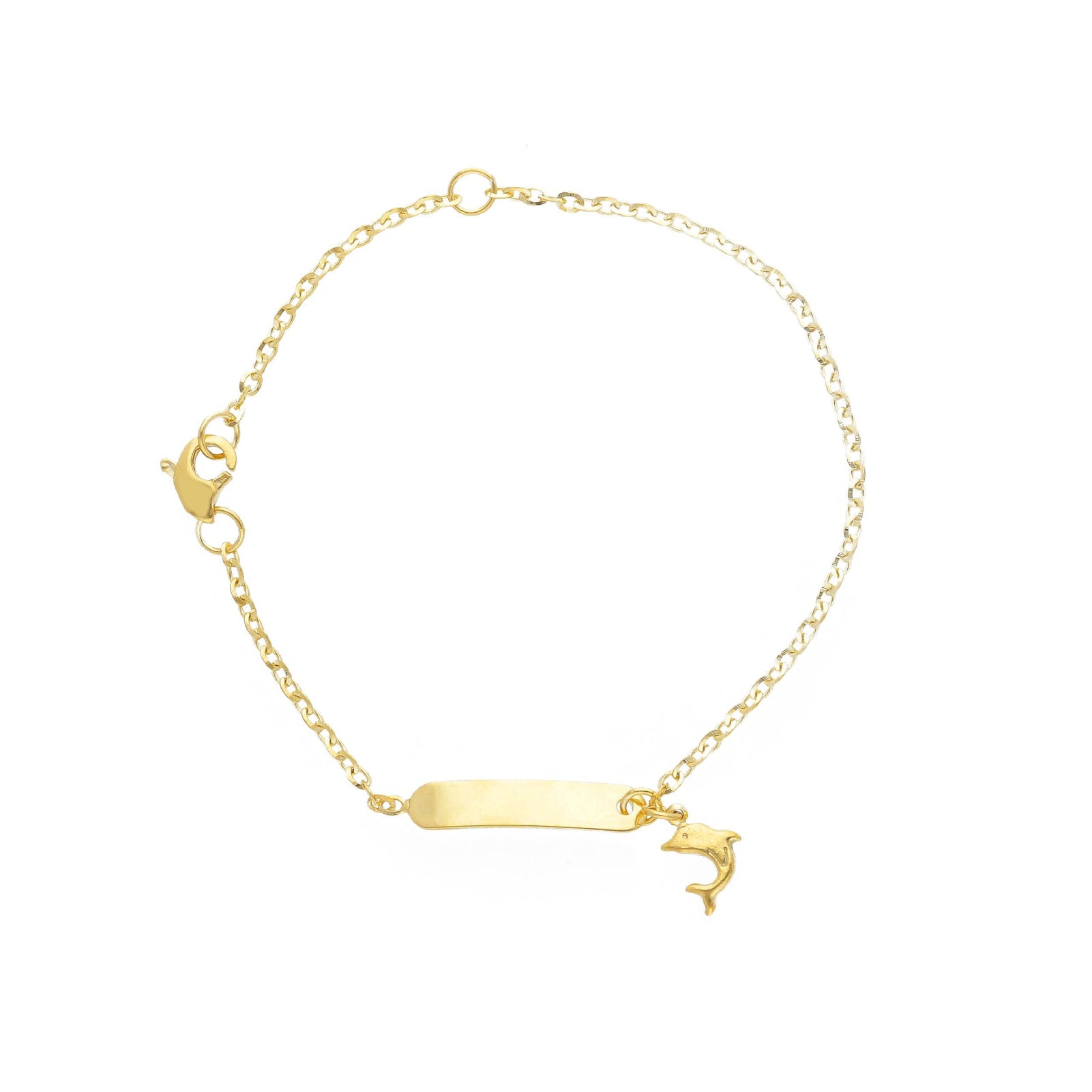 Bracciale bimbi JOY Gioielli Oro in oro 9KT con delfino 14 cm