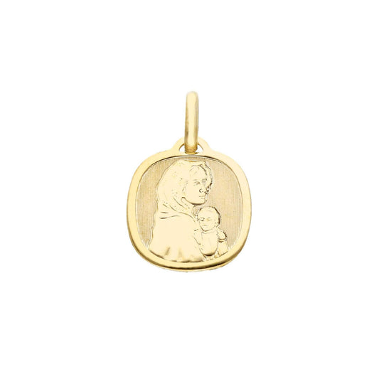 Ciondolo Joy Gioielli in oro giallo 9kt con madonna e bambino MISURA UNICA