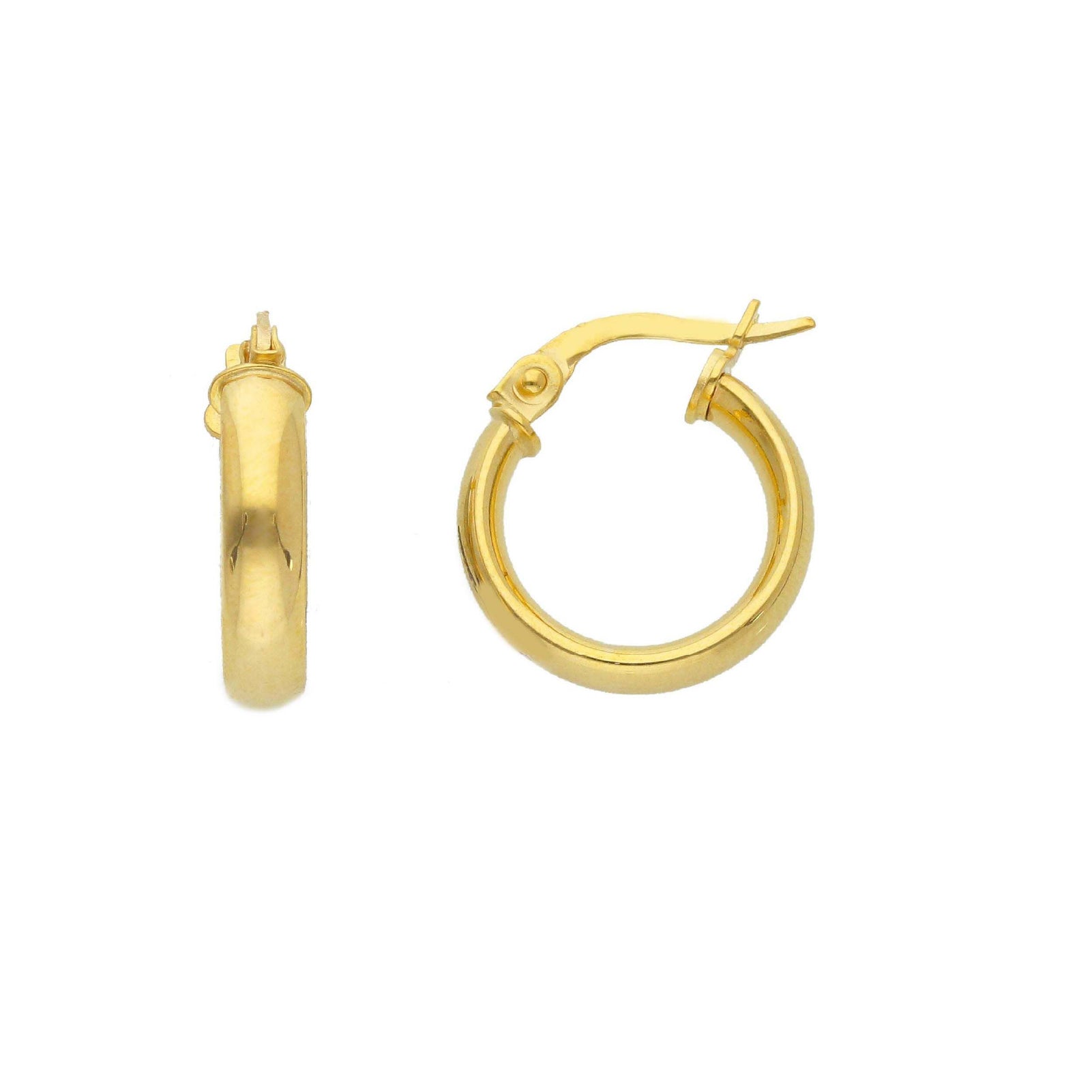 Orecchini cerchio JOY Gioielli Oro in oro 9KT di 10 mm MISURA UNICA