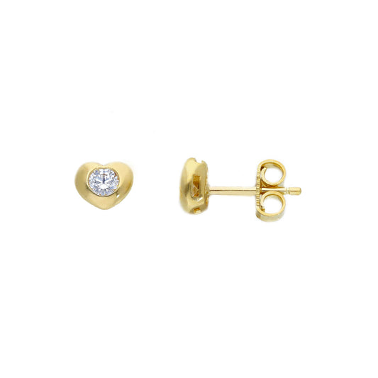 Orecchini a cuore donna JOY Gioielli Oro in oro 9KT giallo MISURA UNICA