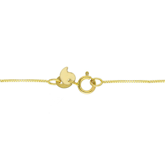 Collana JOY Gioielli Oro in oro 9KT cuore centrale zircone MISURA UNICA