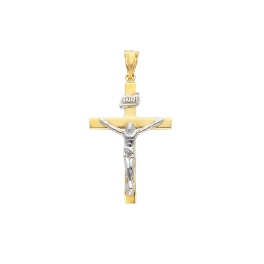 Ciondolo JOY Gioielli Oro in oro 9KT bicolor a croce MISURA UNICA