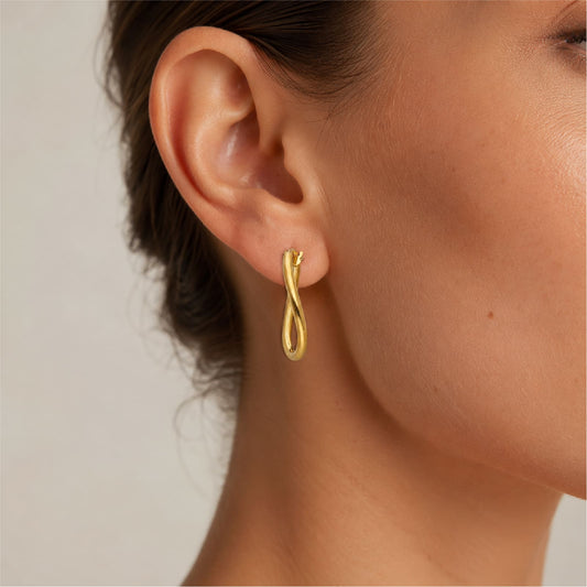 Orecchini ovali Joy Gioielli in oro giallo 9kt da donna MISURA UNICA