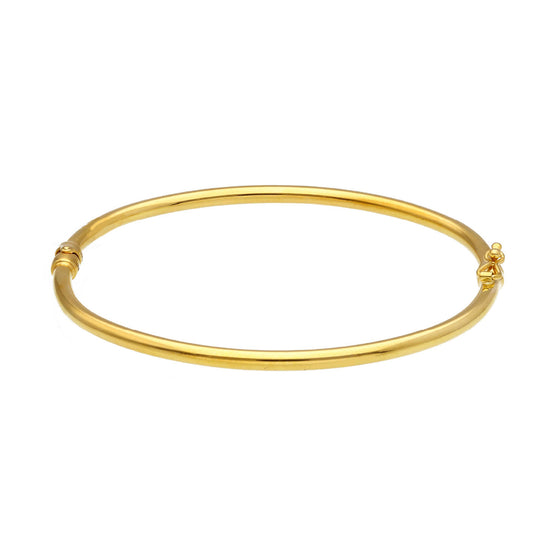 Bracciale rigido da donna JOY Gioielli in oro 9KT giallo diametro 5,8 cm