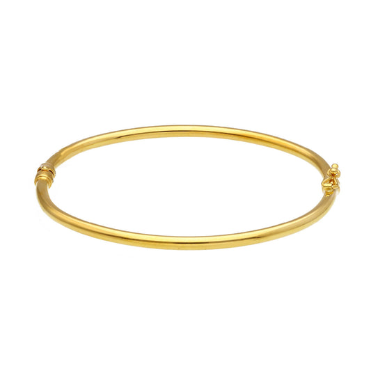Bracciale rigido da donna JOY Gioielli in oro 9KT giallo diametro 5,8 cm