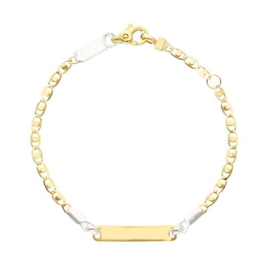 Bracciale bimbi JOY Gioielli Oro in oro 9KT con targhetta 14 cm