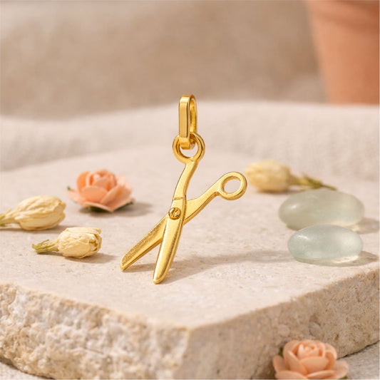 Ciondolo Joy Gioielli 18 KT in oro giallo forma di forbice MISURA UNICA