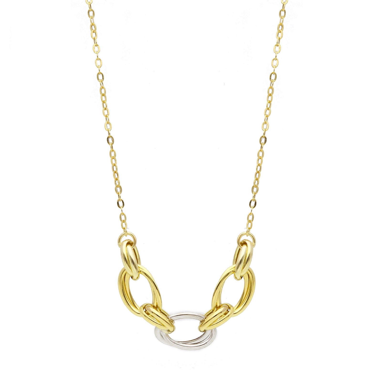 Collana girocollo JOY Gioielli in oro giallo e bianco 9KT MISURA UNICA