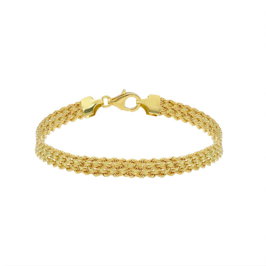 Bracciale Joy Gioielli oro 18 KT con doppia corda donna 19 cm