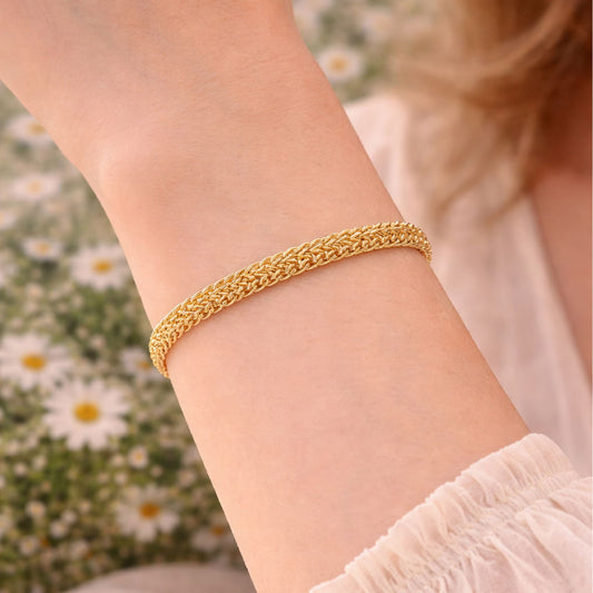 Bracciale Joy Gioielli oro 18 KT con doppia corda donna 19 cm