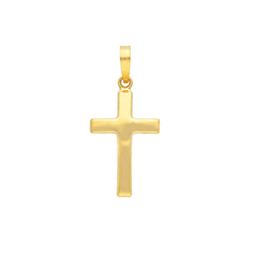 Ciondolo Joy Gioielli in oro giallo 9kt a forma di croce unisex MISURA UNICA