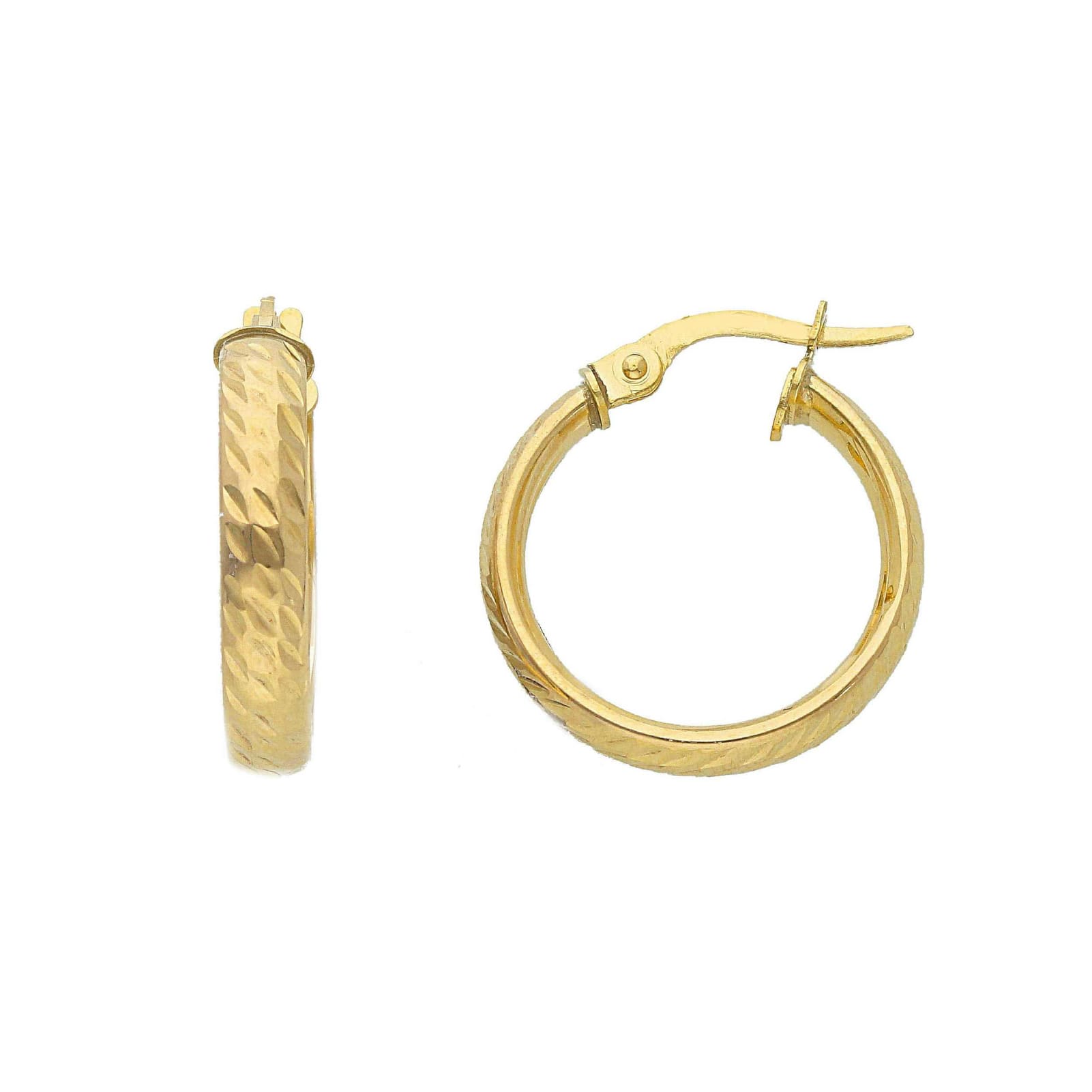 Orecchini a cerchio Joy Gioielli in oro giallo 9 KT 15 mm MISURA UNICA