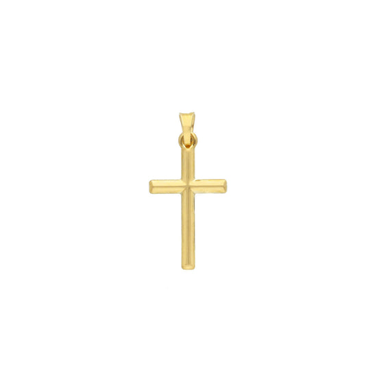 Ciondolo unisex JOY Gioielli in oro 9KT a forma di croce MISURA UNICA