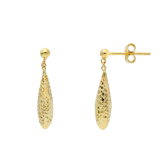 Orecchini pendenti Joy Gioielli oro giallo 18 kt a goccia MISURA UNICA
