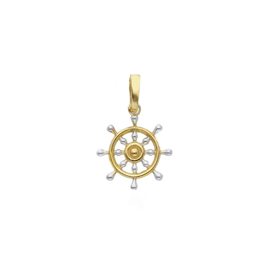 Ciondolo JOY Gioielli in oro 9KT bicolor a forma di timone MISURA UNICA