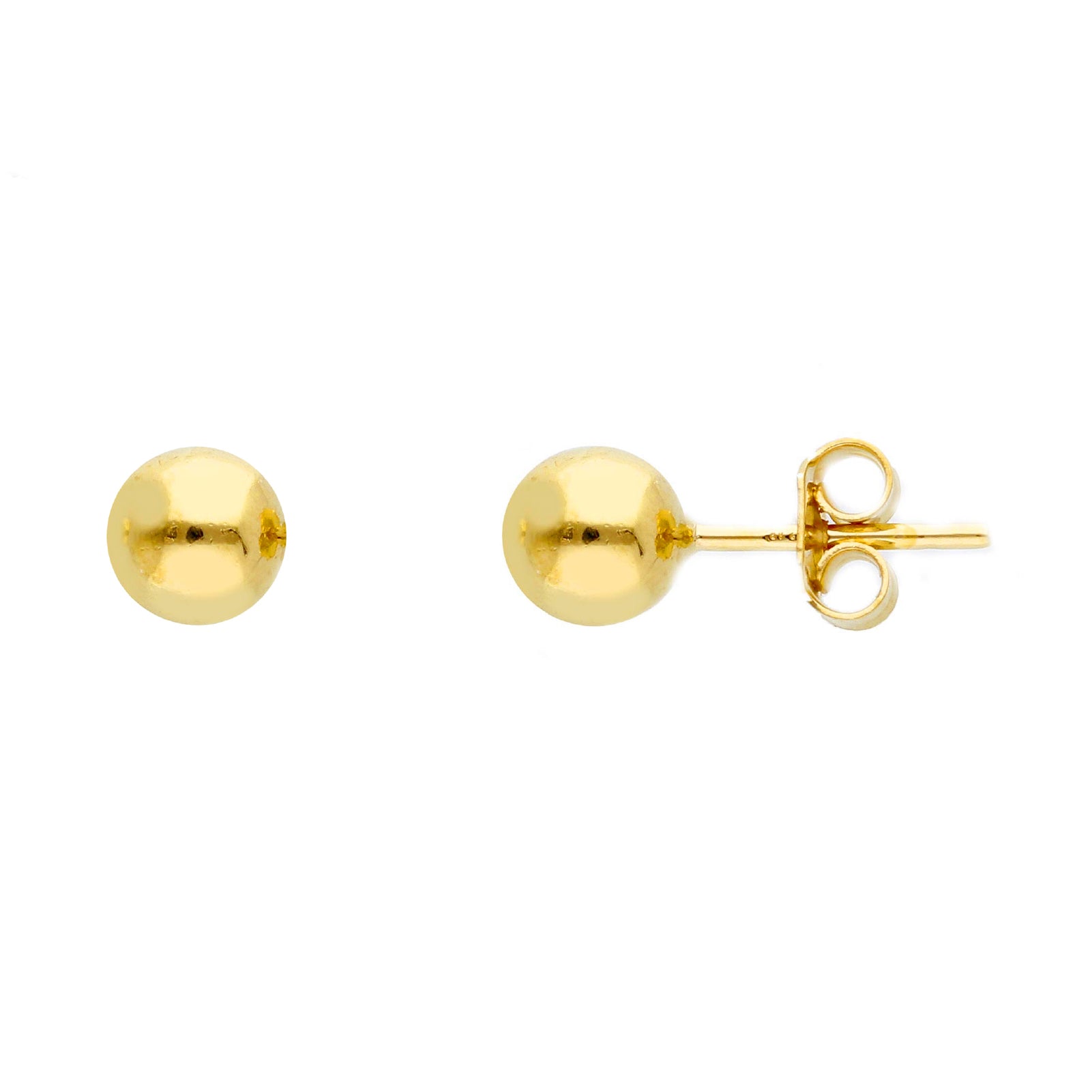 Orecchini a lobo JOY Gioielli Oro in oro 9KT sfera 6 mm MISURA UNICA