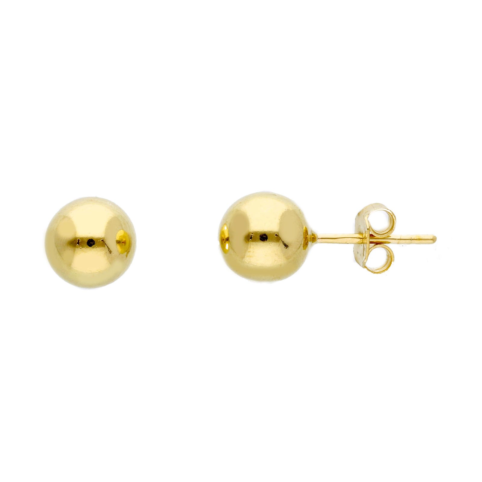 Orecchini a lobo JOY Gioielli Oro in oro 9KT sfera 8 mm MISURA UNICA
