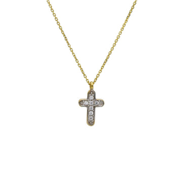 Collana Joy Gioielli in oro 18 kt con croce zirconi bianchi MISURA UNICA