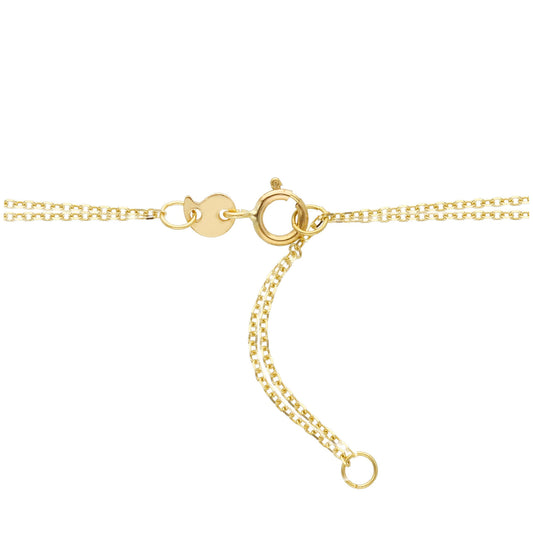 Collana girocollo JOY Gioielli in oro giallo 9KT con cuore MISURA UNICA