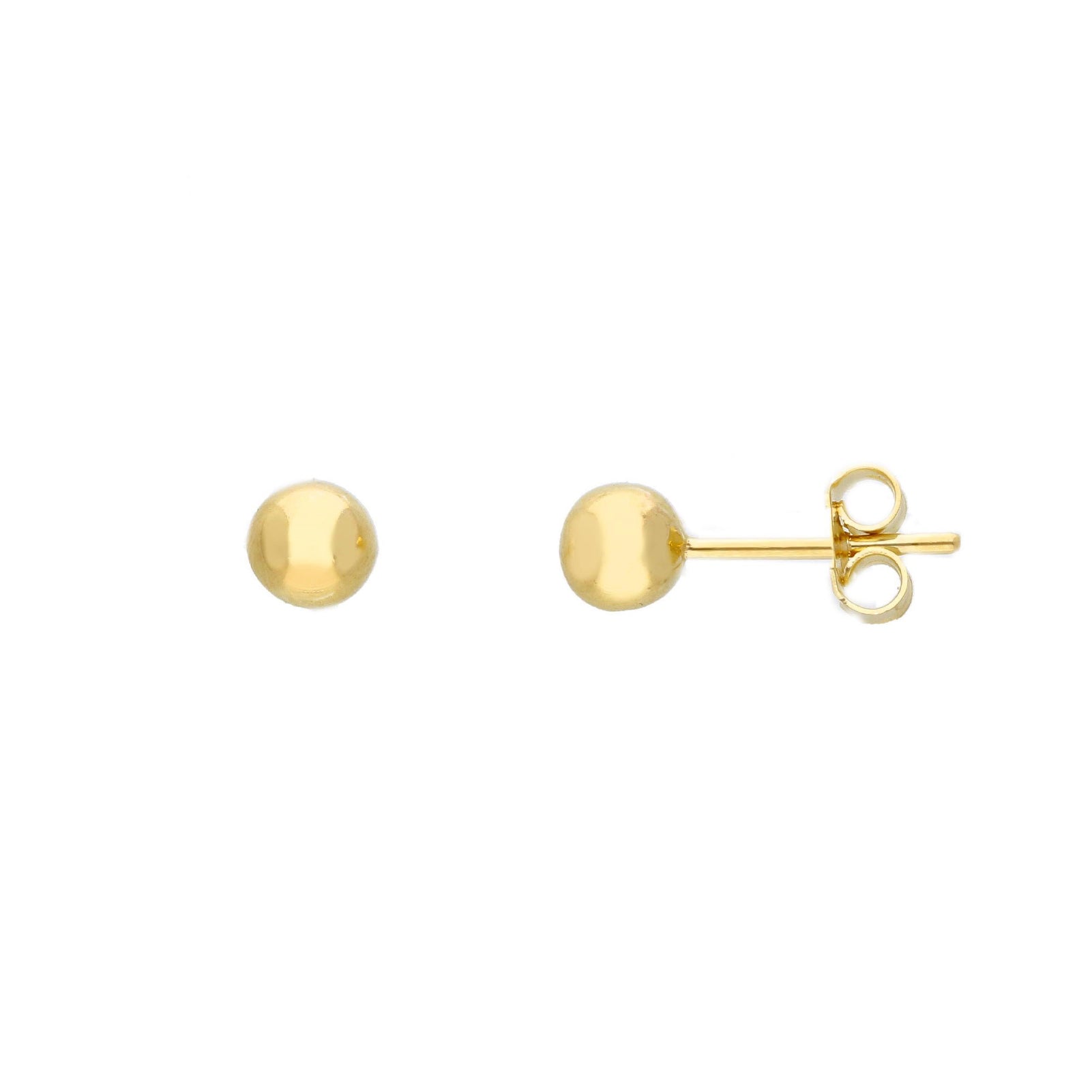 Orecchini a lobo JOY Gioielli Oro in oro 9KT sfera 5 mm MISURA UNICA
