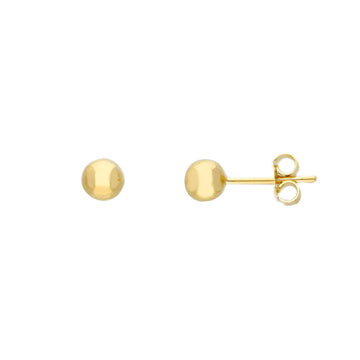 Orecchini a lobo JOY Gioielli Oro in oro 9KT sfera 5 mm MISURA UNICA