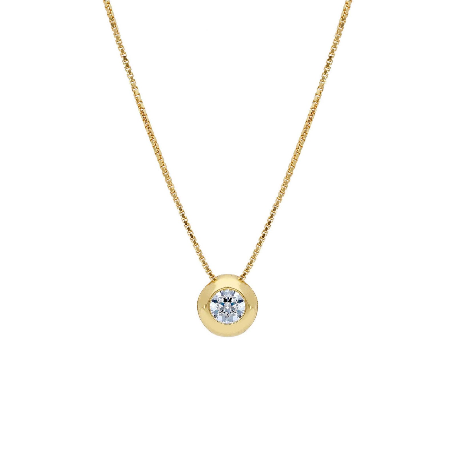 Collana punto luce donna JOY Gioielli in oro 9KT giallo MISURA UNICA