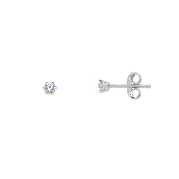 Orecchini punto luce con griffe Joy Gioielli oro bianco 9 KT MISURA UNICA