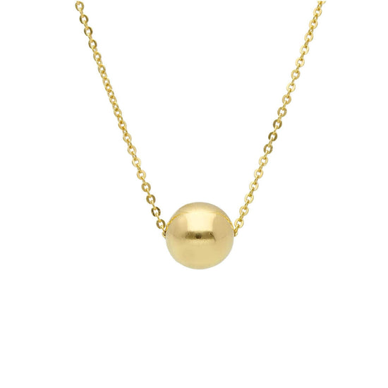 Collana girocollo Joy Gioielli in oro giallo 9 KT con sfera MISURA UNICA