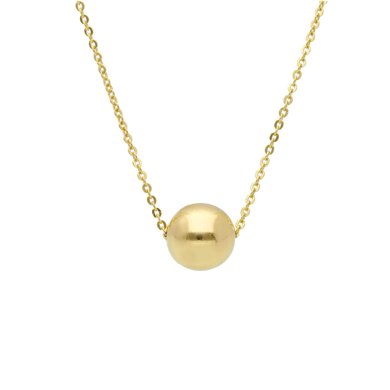 Collana girocollo Joy Gioielli in oro giallo 9 KT con sfera MISURA UNICA