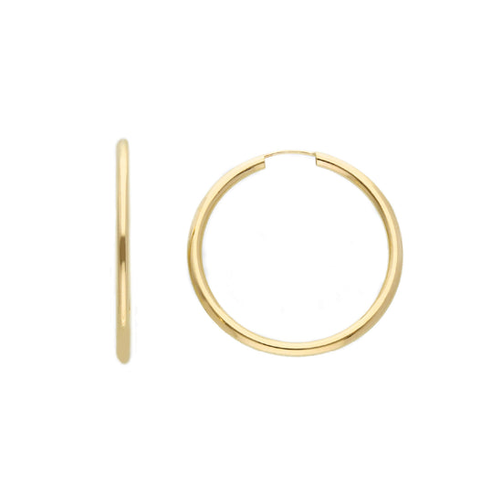 Orecchini da donna JOY Gioielli Oro in oro 9KT di 30 mm MISURA UNICA