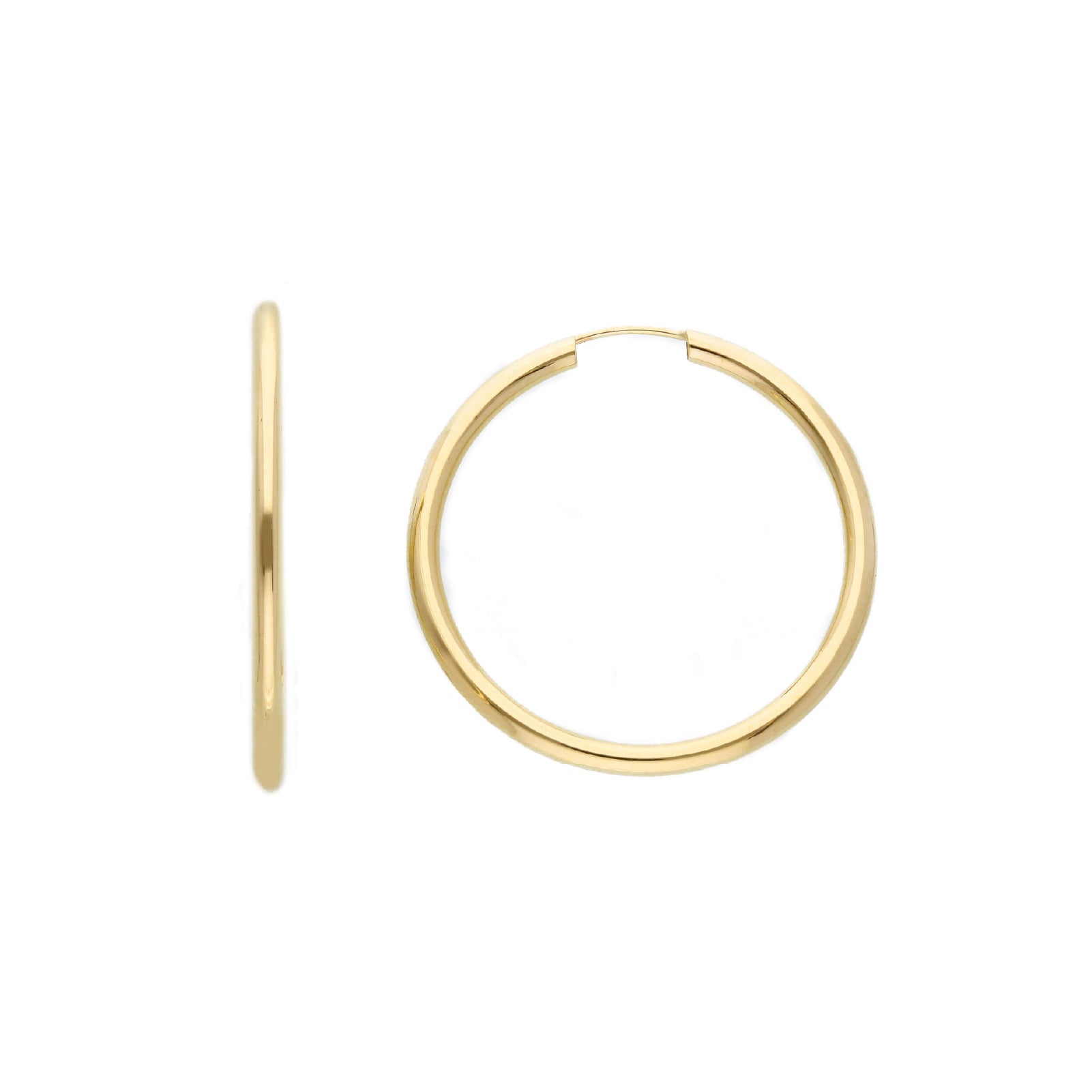 Orecchini da donna JOY Gioielli Oro in oro 9KT di 30 mm MISURA UNICA