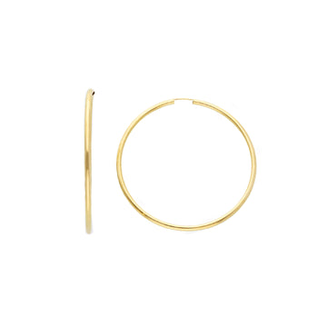 Orecchini a cerchio JOY Gioielli Oro in oro 9KT di 50mm MISURA UNICA