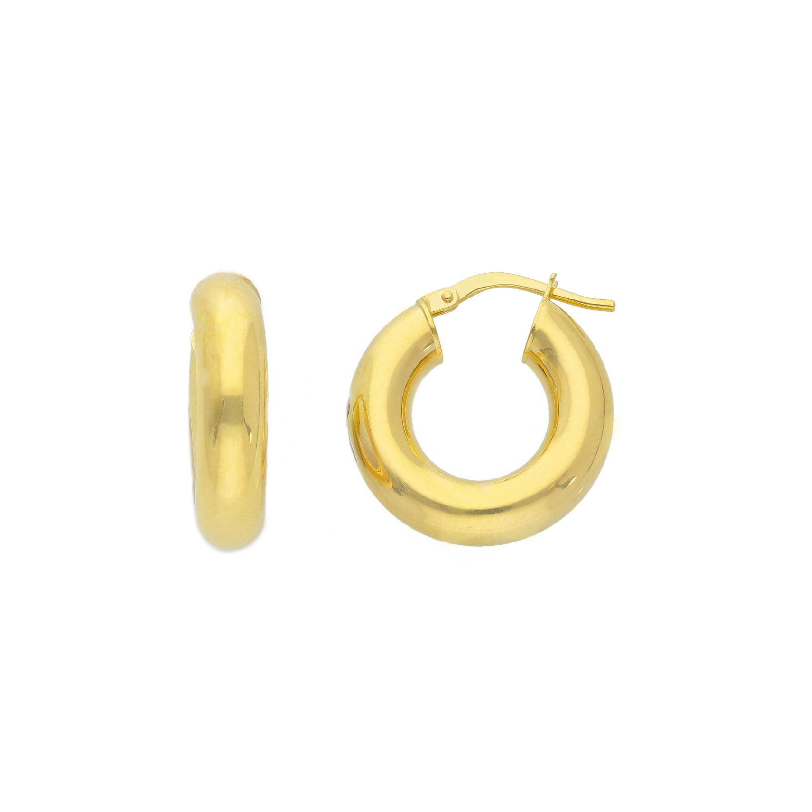 Orecchini spessi JOY Gioielli Oro in oro 9KT di 10mm MISURA UNICA