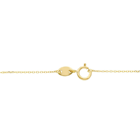 Collana punto luce JOY Gioielli in oro giallo 9KT con zircone MISURA UNICA