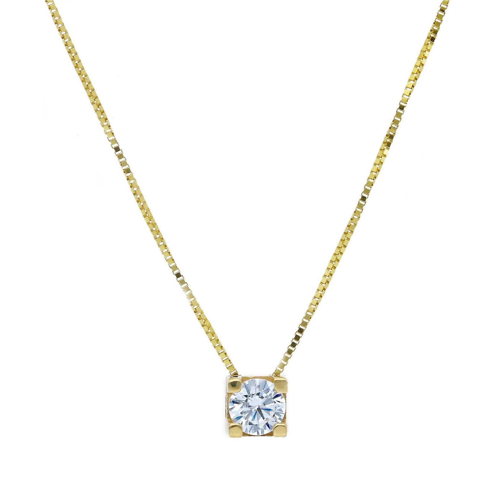 Collana punto luce donna JOY Gioielli in oro 9KT giallo MISURA UNICA
