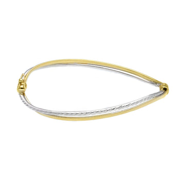 Bracciale rigido bicolore Joy Gioielli in oro 9 KT Rigido
