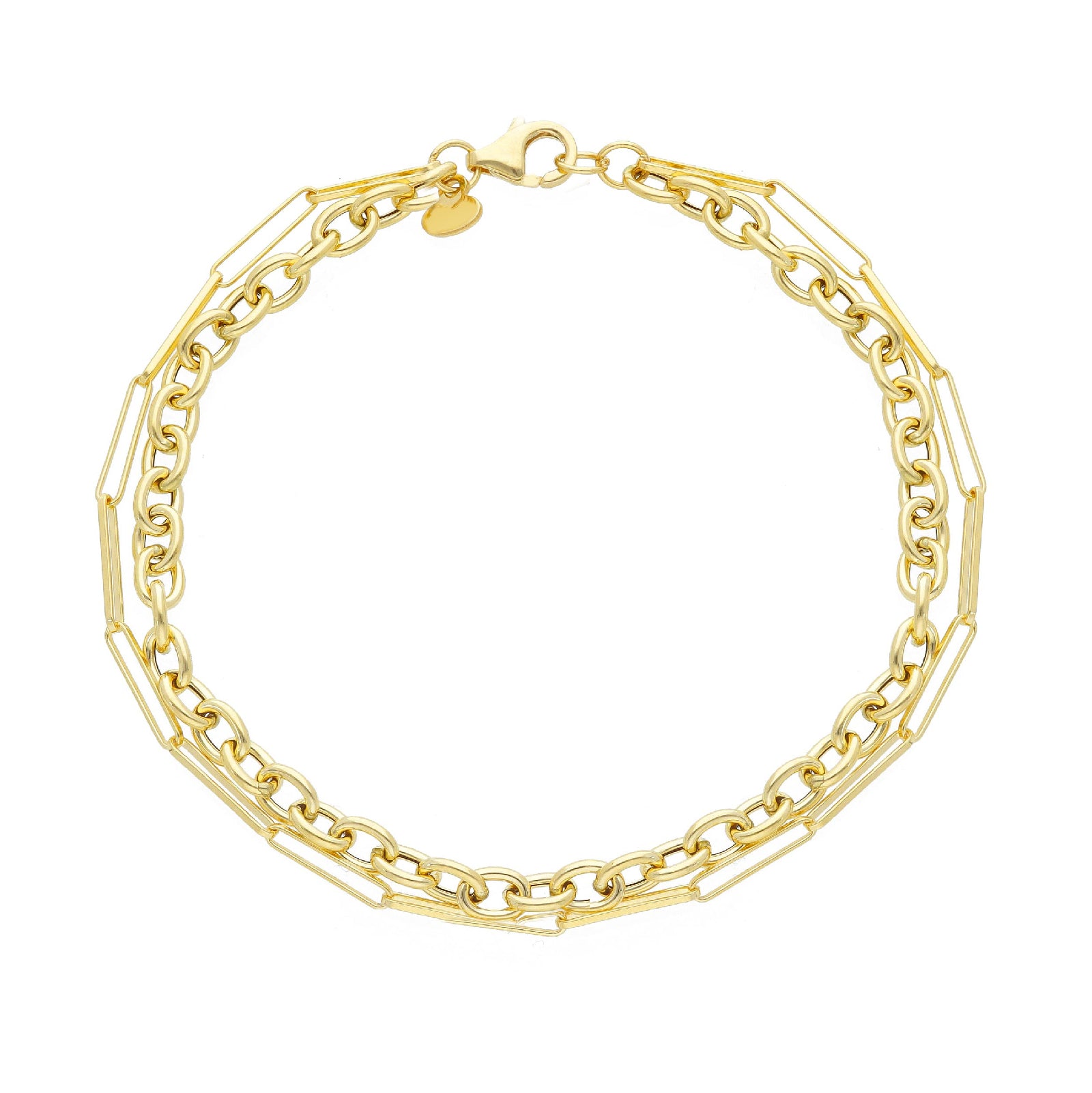 Bracciale doppia catena JOY Gioielli Oro in oro giallo 18kt SO.270514