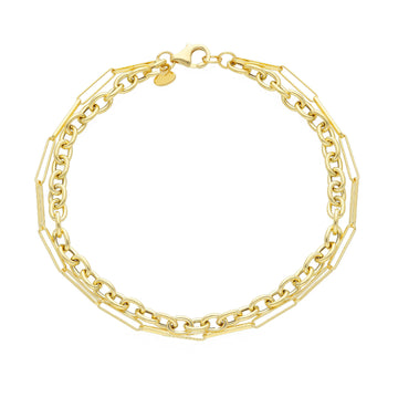 Bracciale doppia catena JOY Gioielli Oro in oro giallo 18kt SO.270514