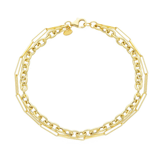 Bracciale doppia catena JOY Gioielli Oro in oro giallo 18kt SO.270514