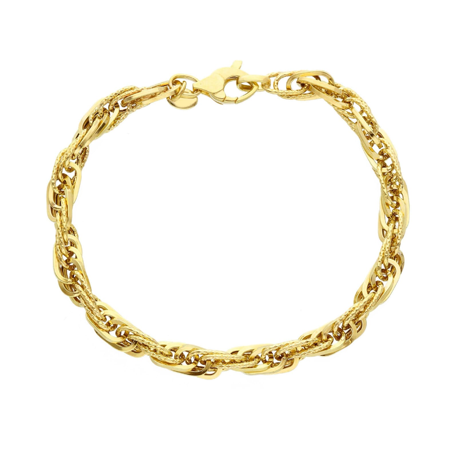 Bracciale Joy Gioielli oro giallo 9 KT con maglia multipla 20 cm