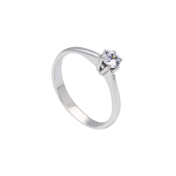 Anello solitario donna della JOY Gioielli in oro 9KT bianco SU MISURA