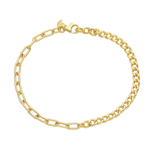 Bracciale JOY Gioielli Oro in oro 9KT con doppia catena 18 cm