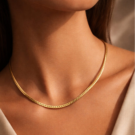 Collana girocollo maglia inglese Joy Gioielli oro giallo 9KT MISURA UNICA