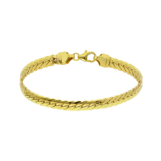 Bracciale catena maglia inglese Joy Gioielli oro giallo 9 KT 18,5 cm